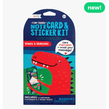 Ooly - Tiny Tadas! Not Kartları Ve Çıkartma Seti - Dinos & Dragons Ooly - Tiny Tadas! Not Kartları Ve Çıkartma Seti - Dinos & Dragons