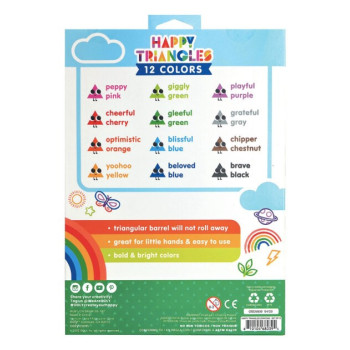 Ooly - Happy Triangles 12’Li Jumbo Mum Boya Ooly - Happy Triangles 12’Li Jumbo Mum Boya