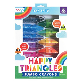 Ooly - Happy Triangles 12’Li Jumbo Mum Boya Ooly - Happy Triangles 12’Li Jumbo Mum Boya
