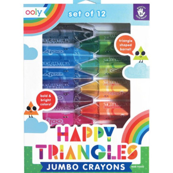 Ooly - Happy Triangles 12’Li Jumbo Mum Boya
