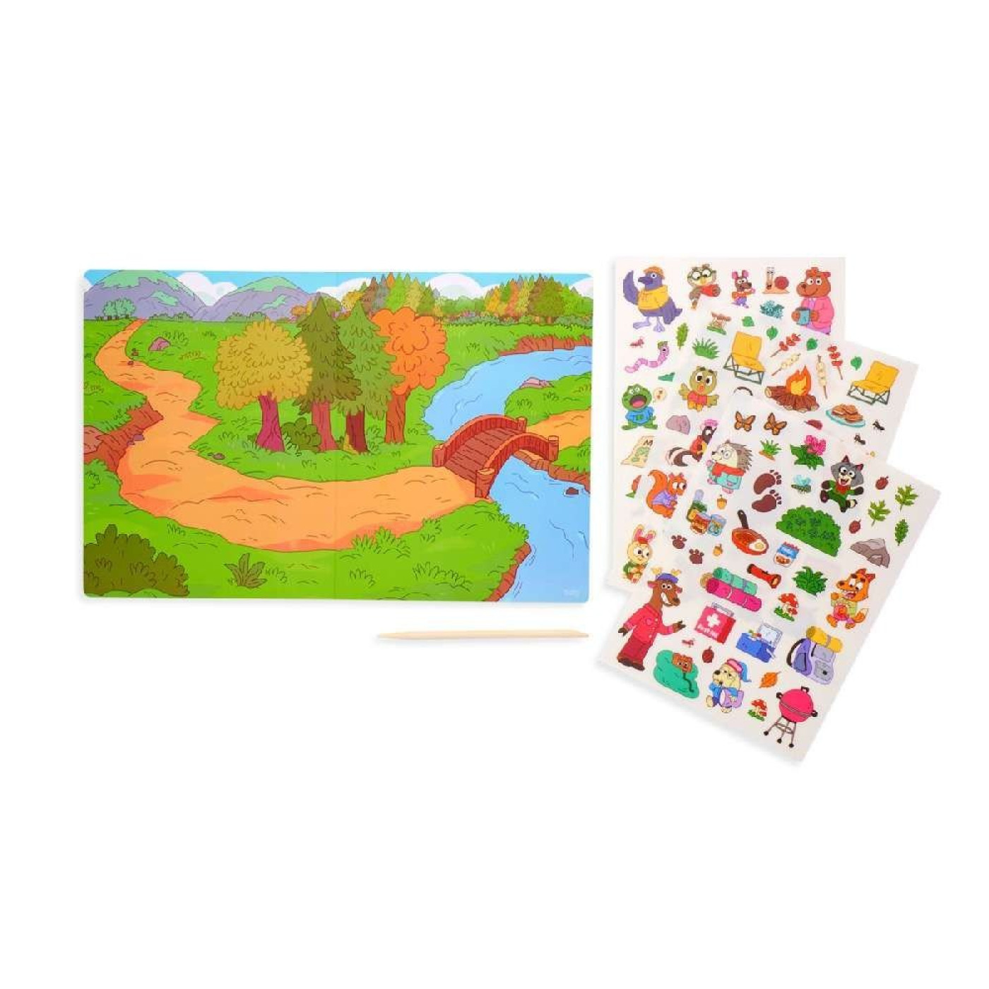 Ooly - Set The Scene Transfer Çıkartma Seti - Let’S Go Camping - 161-064 - 810078037699