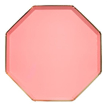 Meri Meri - Neon Coral Plates - Neon Mercan Tabaklar - L - 8'Li Meri Meri - Neon Coral Plates - Neon Mercan Tabaklar - L - 8'Li