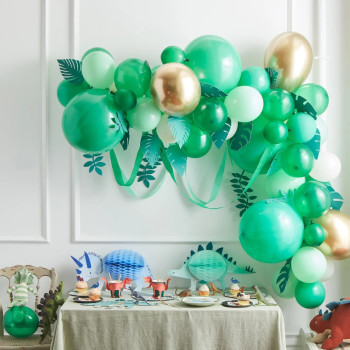 Meri Meri - Leafy Green Balloon Arch Kit - Yapraklı Yeşil Balon Kiti - 44 balon