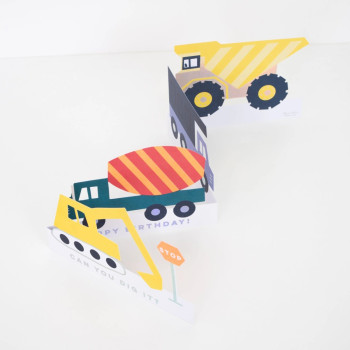 Meri Meri - Construction Card - İnşaat Tebrik Kartı