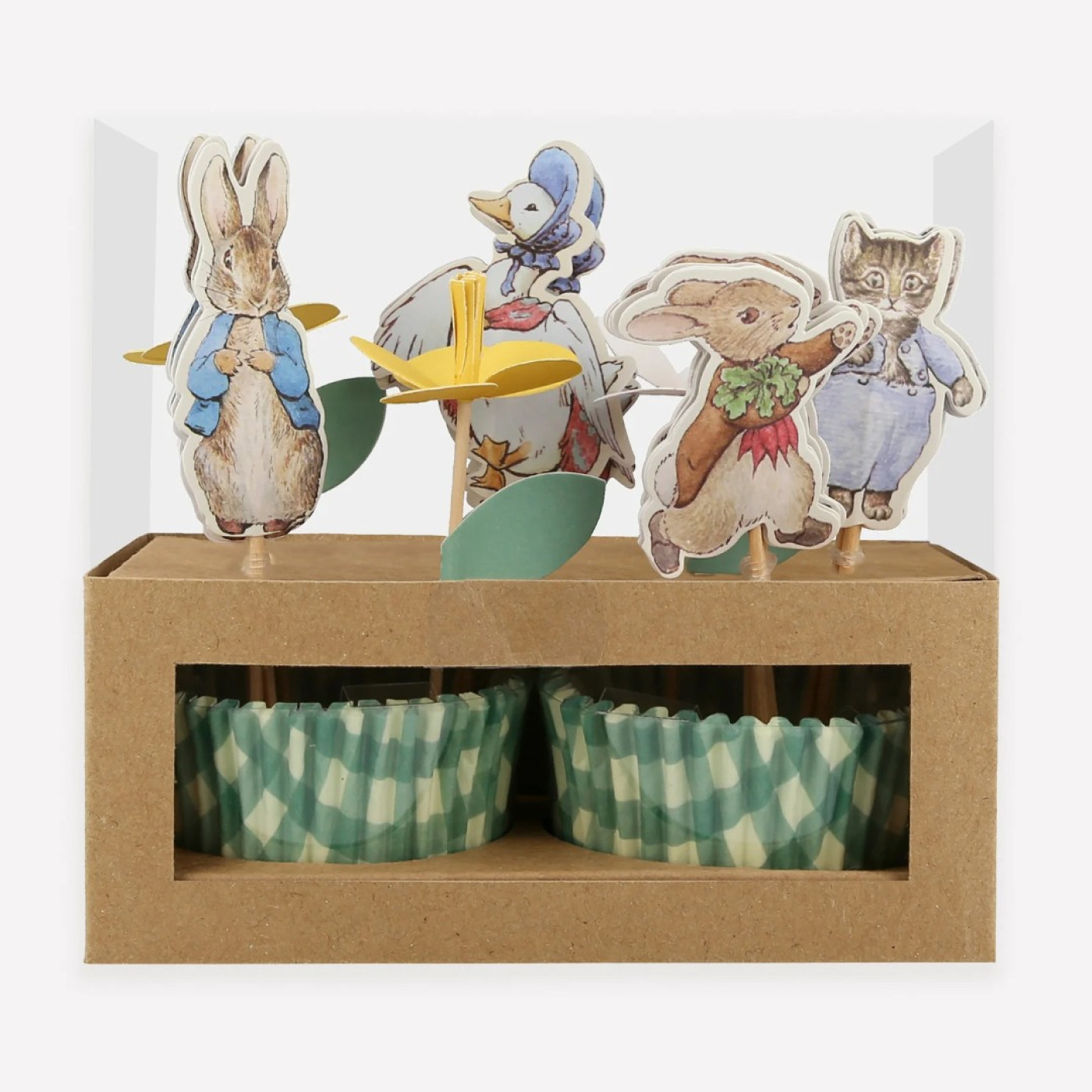 Meri Meri - Peter Rabbit In The Garden Cupcake Kit - Peter Rabbit Bahçede Cupcake Kiti - 24lü - 267178 - 636997280219
