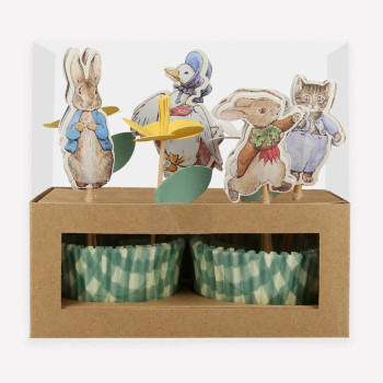 Meri Meri - Peter Rabbit In The Garden Cupcake Kit - Peter Rabbit Bahçede Cupcake Kiti - 24'Lü Meri Meri - Peter Rabbit In The Garden Cupcake Kit - Peter Rabbit Bahçede Cupcake Kiti - 24'Lü