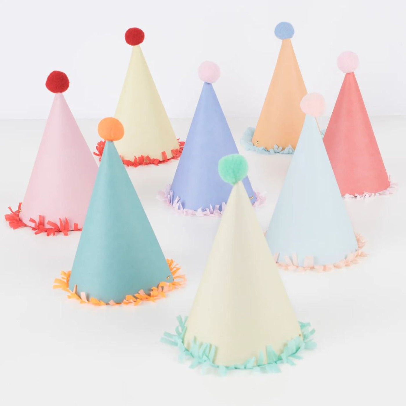 Meri Meri - Large Party Hats - Pon Ponlu Parti Şapkaları (L) - 636997280585 Meri Meri - Large Party Hats - Pon Ponlu Parti Şapkaları (L) - 267511 - 636997280585