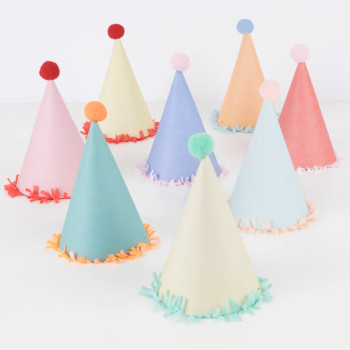 Meri Meri - Large Party Hats - Pon Ponlu Parti Şapkaları (L) Meri Meri - Large Party Hats - Pon Ponlu Parti Şapkaları (L)