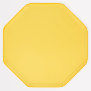 Meri Meri - Lemon Sherbert Dinner Plates - Limon Sorbe Tabaklar (L) (X8) Meri Meri - Lemon Sherbert Dinner Plates - Limon Sorbe Tabaklar (L) (X8)