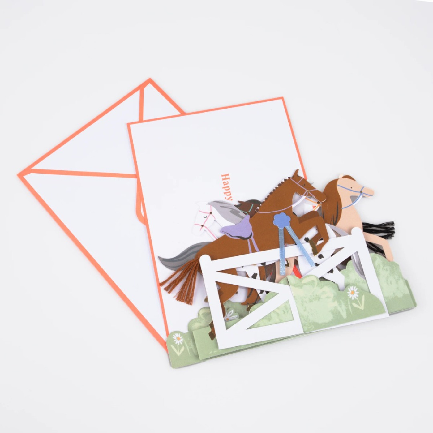 Meri Meri - Concertina Horse Card - Atlar Tebrik Kartı - 276458 - 636997289502