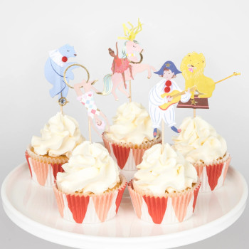 Meri Meri - Circus Cupcake Kit - Sirk Cupcake Kit (X24)