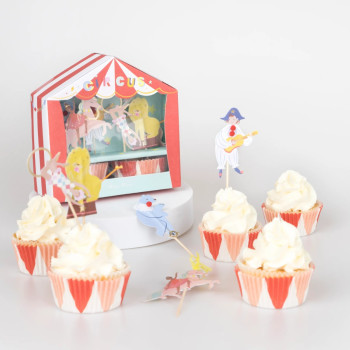 Meri Meri - Circus Cupcake Kit - Sirk Cupcake Kit (X24)