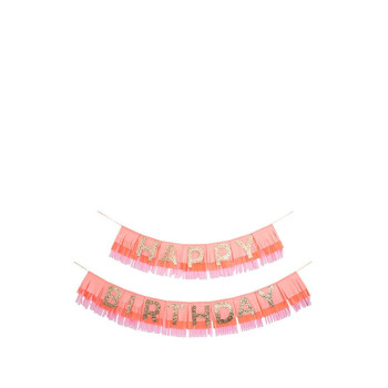 Meri Meri - Pembe Happy Birthday Asılan Süs Meri Meri - Pembe Happy Birthday Asılan Süs