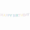 Meri Meri - Tırtıklı Pastel Happy Birthday Asılan Süs