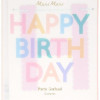 Meri Meri - Tırtıklı Pastel Happy Birthday Asılan Süs