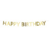 Meri Meri - Altın Varaklı Happy Birthday Asılan Süs - 287979 - 636997302317