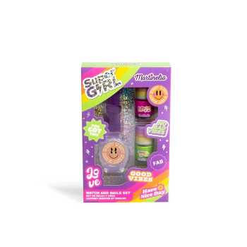MARTINELIA SUPER GIRL WATCH & NAILS SET MARTINELIA SUPER GIRL WATCH & NAILS SET