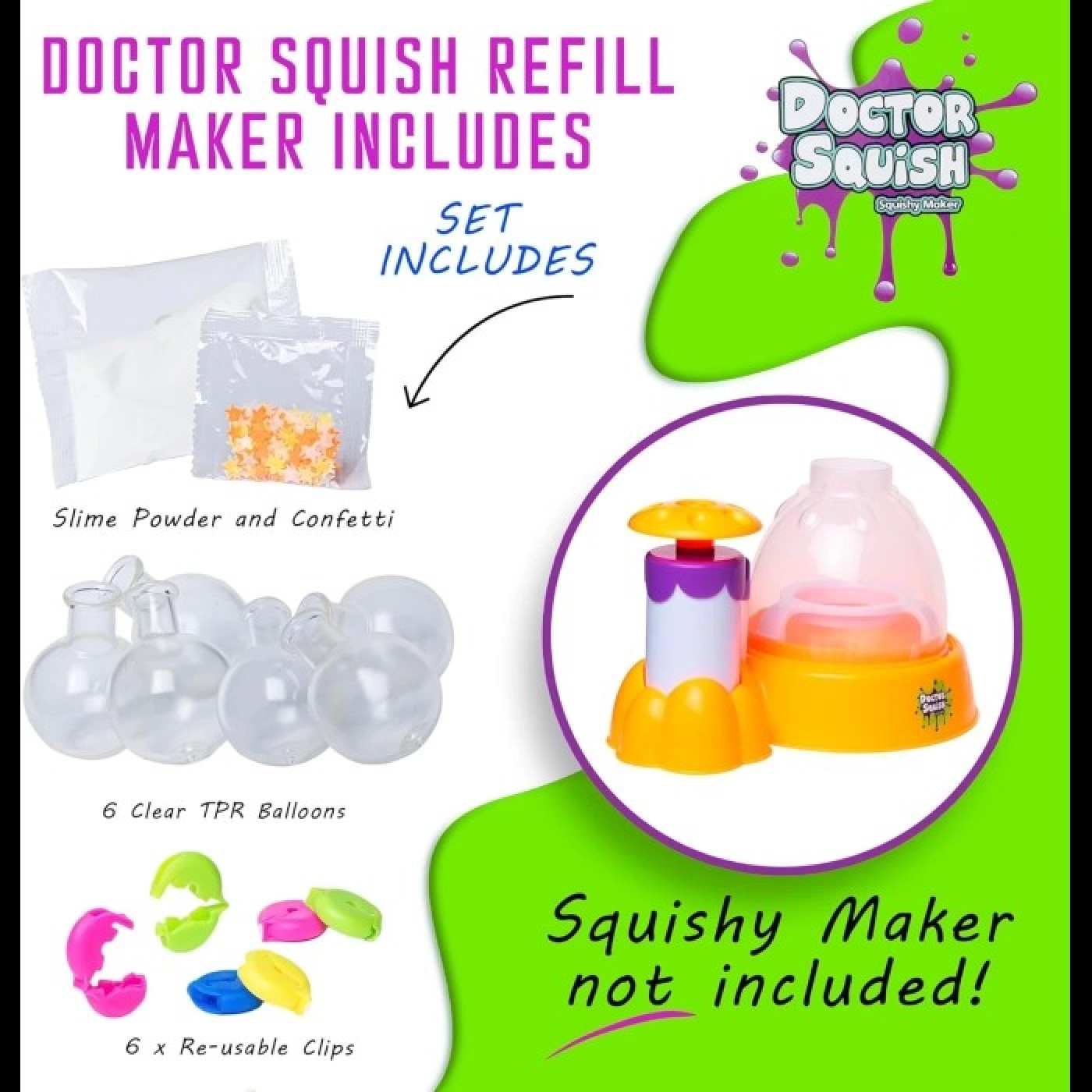 Doktor Squish Neon Yedek Set - 4897046475284 - 4897046475284