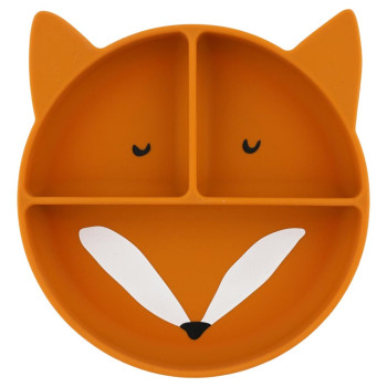 Trıxıe - Sılıcone Dıvıded Suctıon Plate Mr. Fox Trıxıe - Sılıcone Dıvıded Suctıon Plate Mr. Fox