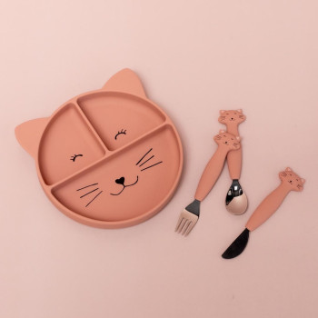 Trıxıe - Sılıcone Dıvıded Suctıon Plate Mrs. Cat Trıxıe - Sılıcone Dıvıded Suctıon Plate Mrs. Cat