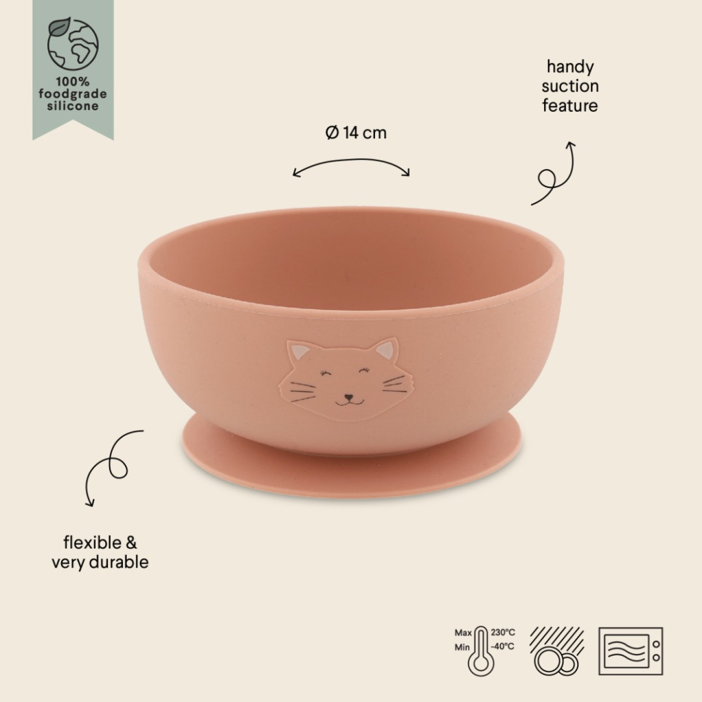 Trıxıe - Sılıcone Bowl Wıth Suctıon Mrs. Cat - 5400858964526 - 5400858964526
