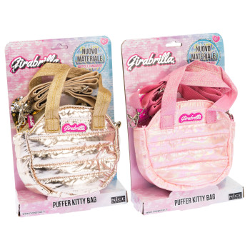 Girabrilla - Kedi Kulaklı Puffer Omuz Çantası Pembe Girabrilla - Kedi Kulaklı Puffer Omuz Çantası Pembe