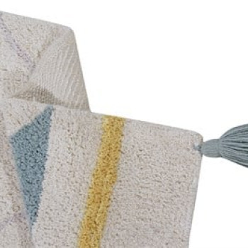 Lorena Canals Halı - Azteca Natural-Vintage Blue Large Lorena Canals Halı - Azteca Natural-Vintage Blue Large