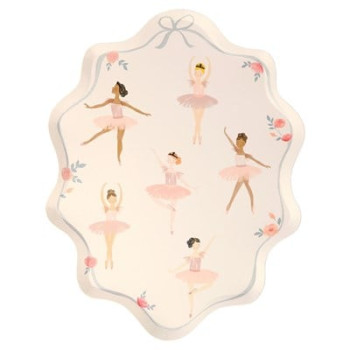 Meri Meri - Ballerina Plates - Balerin Tabaklar - 8'Li Meri Meri - Ballerina Plates - Balerin Tabaklar - 8'Li