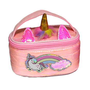 Girabrilla - Puffer Unicorn Makyaj Çantası Beyaz  Girabrilla - Puffer Unicorn Makyaj Çantası Beyaz
