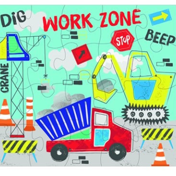 Floss & Rock - 20 Parça ''İnşaat Makinesi'' Şekilli Yap-Boz / Construction    