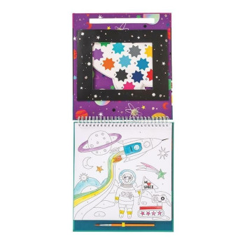 FLOSS & ROCK Sayılarla  Sulu Boyama Kitapları / Space