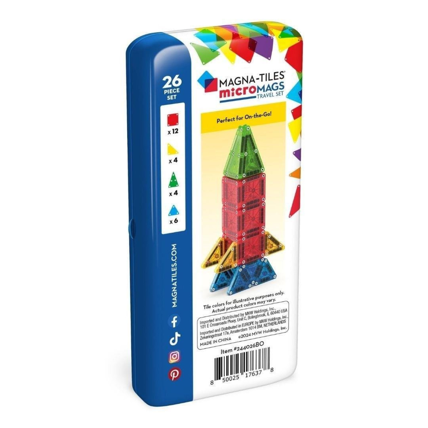 Magna-tiles Micromags Travel Set - Seyahat Seti 26 Parça - 850025176378 Magna-tiles Micromags Travel Set - Seyahat Seti 26 Parça - ST00122 - 850025176378