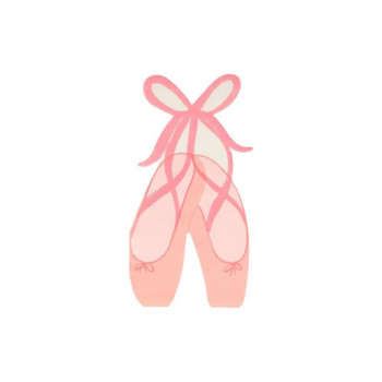 Meri Meri - Ballet Slippers Napkins - Balerin Peçete - 16'Lı Meri Meri - Ballet Slippers Napkins - Balerin Peçete - 16'Lı