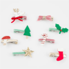 Meri Meri - Christmas Icon Hair Clips Yeni Yıl Motifli Tokalar 8Li