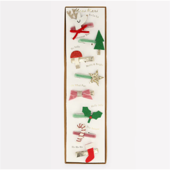 Meri Meri - Christmas Icon Hair Clips Yeni Yıl Motifli Tokalar 8Li Meri Meri - Christmas Icon Hair Clips Yeni Yıl Motifli Tokalar 8Li