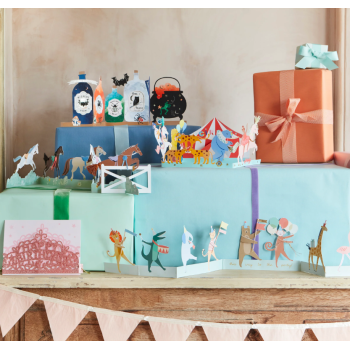 Meri Meri - Circus Concertina Card - Sirk Tebrik Kartı Meri Meri - Circus Concertina Card - Sirk Tebrik Kartı