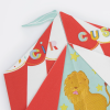 Meri Meri - Circus Shaped Big Top Napkins - Şekilli Sirk Peçete (16Lı)
