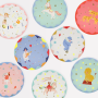 Meri Meri - Circus Side Plates - Sirk Tabaklar (M) (X8) Meri Meri - Circus Side Plates - Sirk Tabaklar (M) (X8)