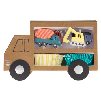Meri Meri - Construction Cupcake Kit - İnşaat Cupcake Kit Meri Meri - Construction Cupcake Kit - İnşaat Cupcake Kit