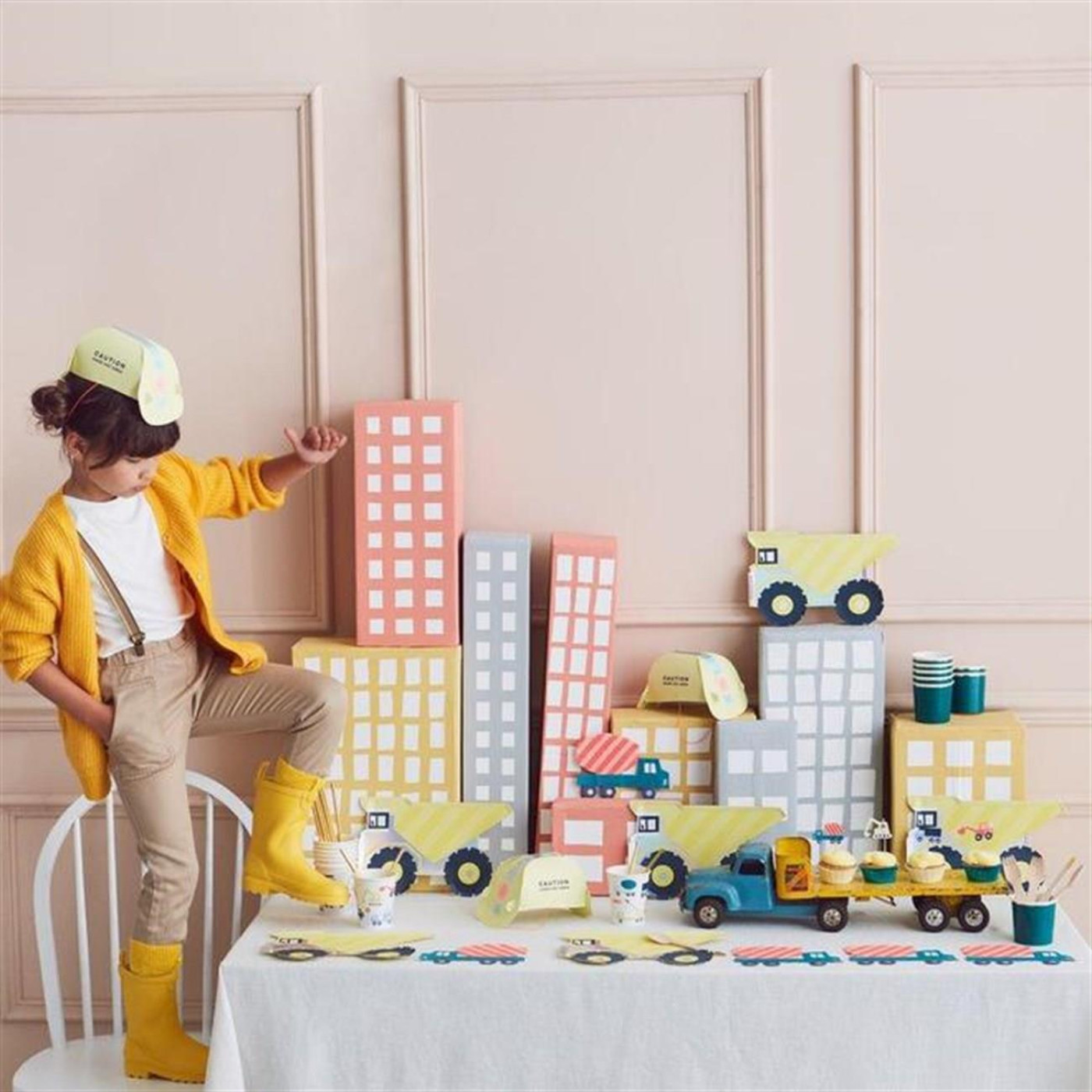 Meri Meri - Construction Party Hat - İnşaat Parti Şapkası - 636997268385 Meri Meri - Construction Party Hat - İnşaat Parti Şapkası - 636997268385 - 636997268385