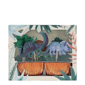 Meri Meri - Dinosaur Cupcake Kit - Dinozor Cupcake Kit - 24'Lü Meri Meri - Dinosaur Cupcake Kit - Dinozor Cupcake Kit - 24'Lü