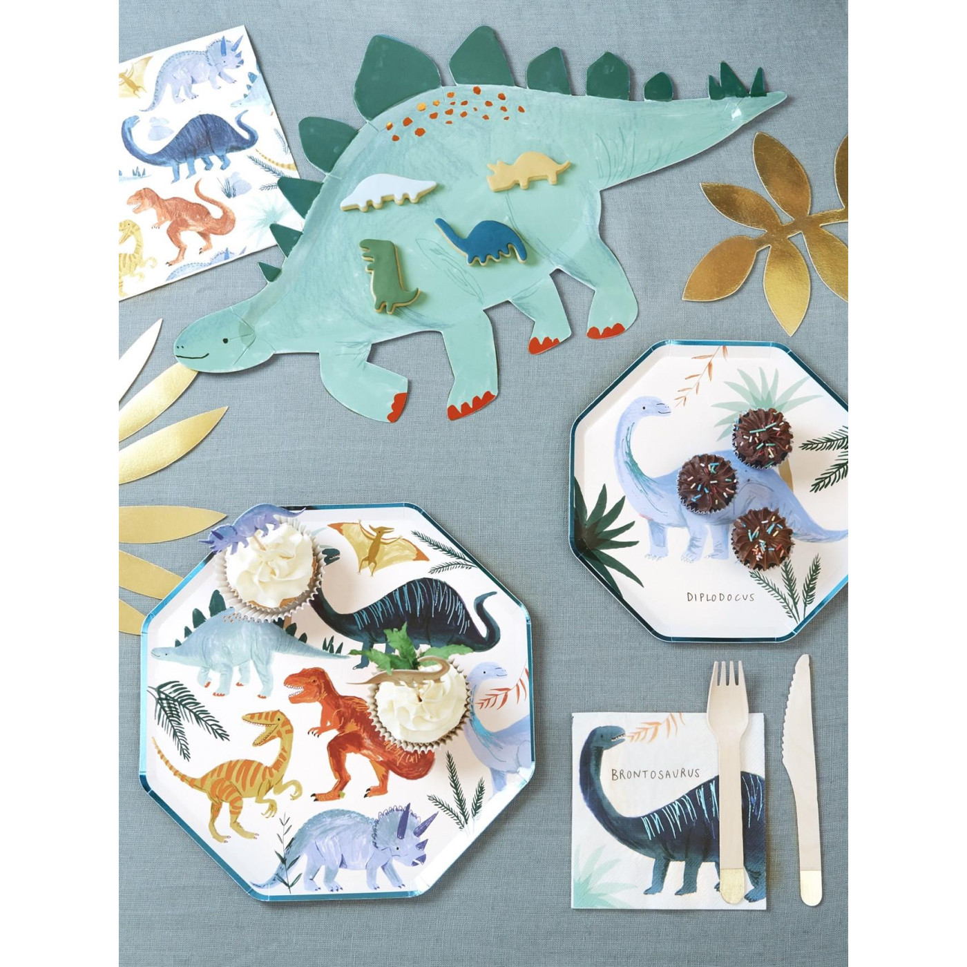 Meri Meri - Dinosaur Plates - Dinozor Tabak - 636997258232 Meri Meri - Dinosaur Plates - Dinozor Tabak - 636997258232 - 636997258232