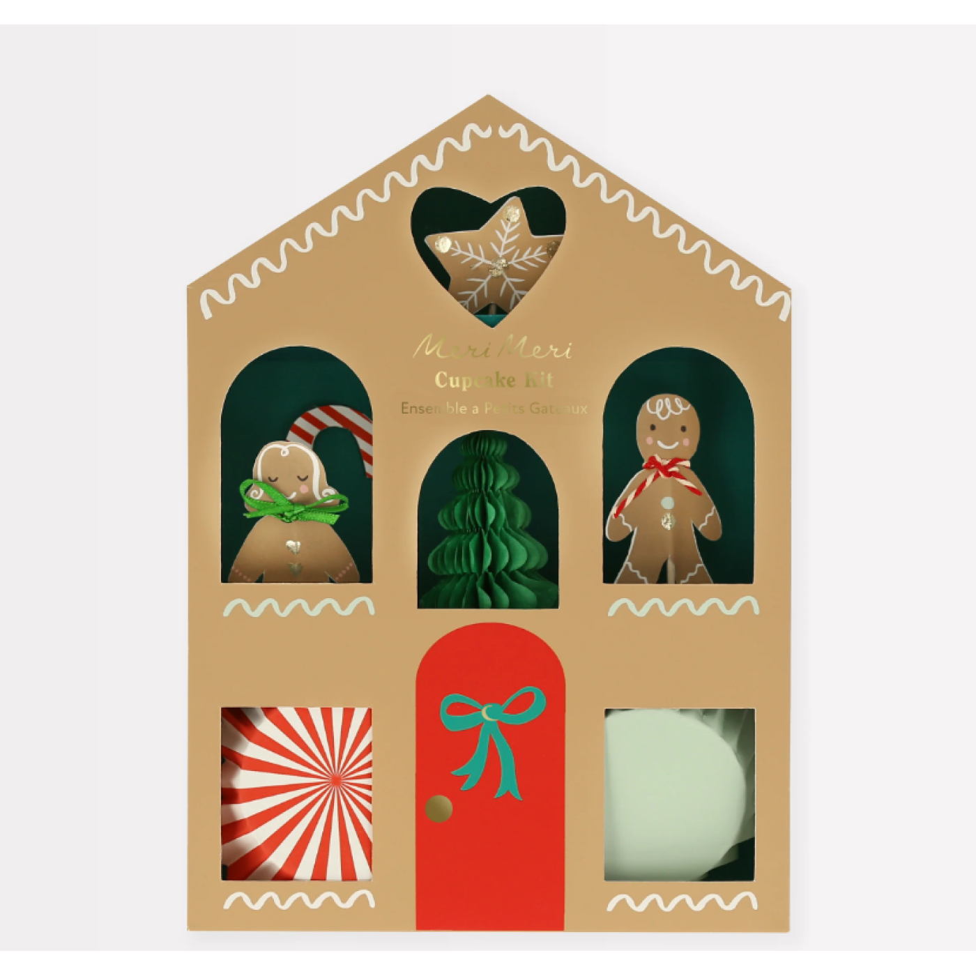 Meri Meri - Gingerbread Cupcake Kiti - 636997293844 Meri Meri Gingerbread Cupcake Kiti - ST00599 - 636997293844