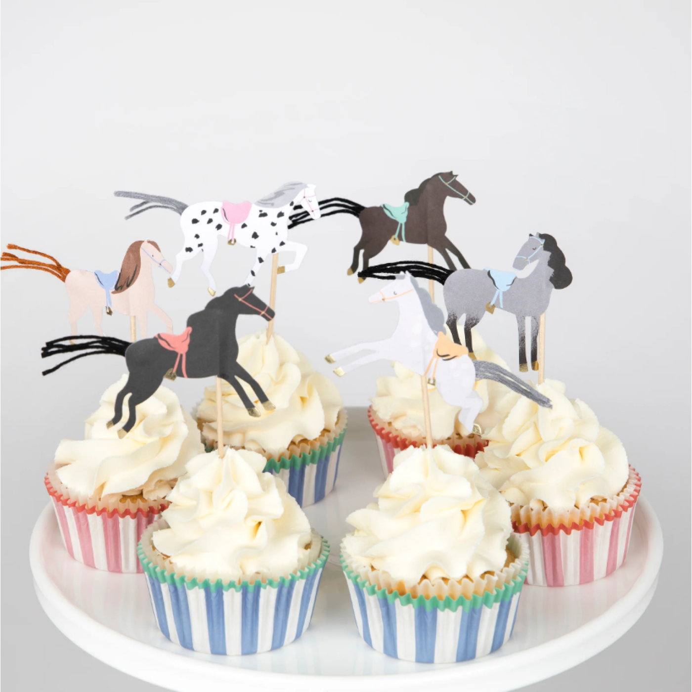 Meri Meri - Horse Cupcake Kit - At Cupcake Kit (X24) - 636997284903 Meri Meri - Horse Cupcake Kit - At Cupcake Kit (X24) - ST00137 - 636997284903
