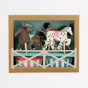 Meri Meri - Horse Cupcake Kit - At Cupcake Kit (X24)