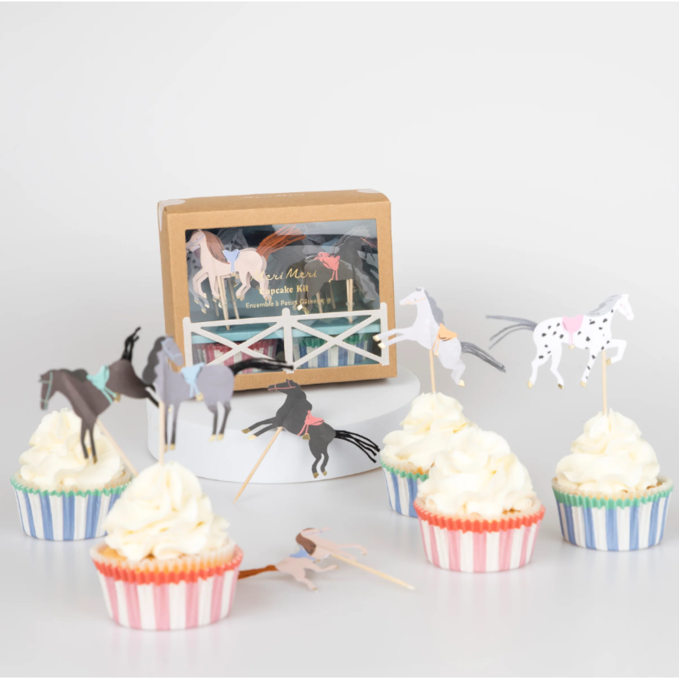 Meri Meri - Horse Cupcake Kit - At Cupcake Kit (X24) - 636997284903 Meri Meri - Horse Cupcake Kit - At Cupcake Kit (X24) - ST00137 - 636997284903