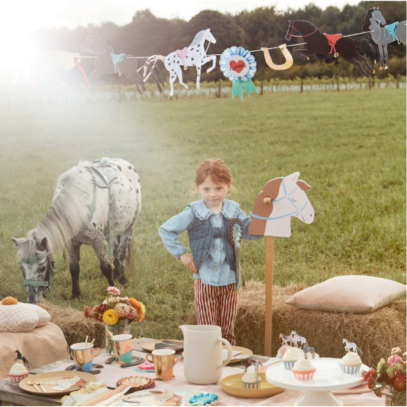 Meri Meri - Horse Cupcake Kit - At Cupcake Kit (X24) - 636997284903 Meri Meri - Horse Cupcake Kit - At Cupcake Kit (X24) - ST00137 - 636997284903