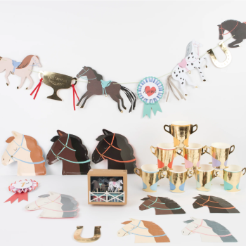 Meri Meri - Horse Plates - At Tabaklar (X8)