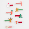 Meri Meri - Jolly Christmas Saç Tokaları - 8 Adet