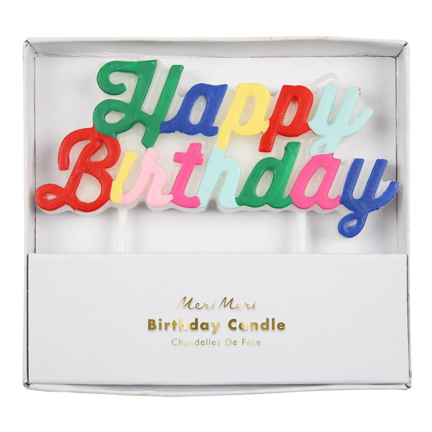 Meri Meri - Multicolor Happy Birthday Candle - Happy Birthday Renkli Mum - 636997217703 Meri Meri - Multicolor Happy Birthday Candle - Happy Birthday Renkli Mum - 636997217703 - 636997217703
